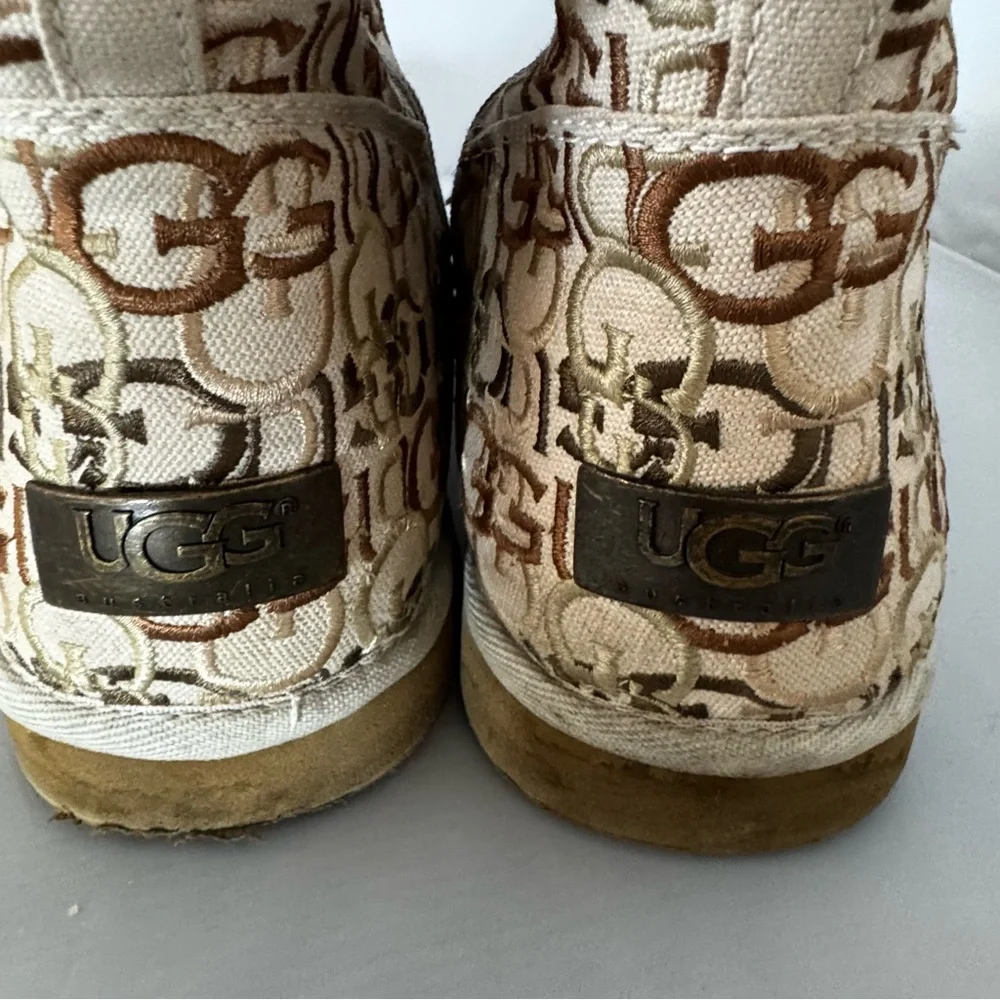 UGG Women’s Vintage Cozy Winter Boots Embroidered Logo Size US 10 / EU 41 - Picture 3 of 9